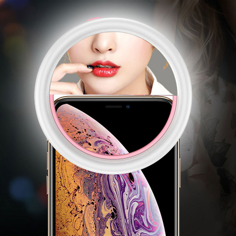 thumbnail image 2 of Selfie Ring Light With Phone Holder – 24 LED Long Arm USB Clip-On For Camera 2 of 3