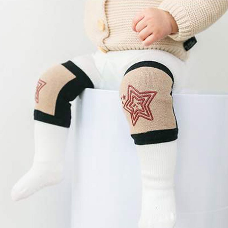 Baby Knee Pads for Crawling Toddler Leg Warmers Boys Girls Anti Slip Protector Stars Style 0-2 Years