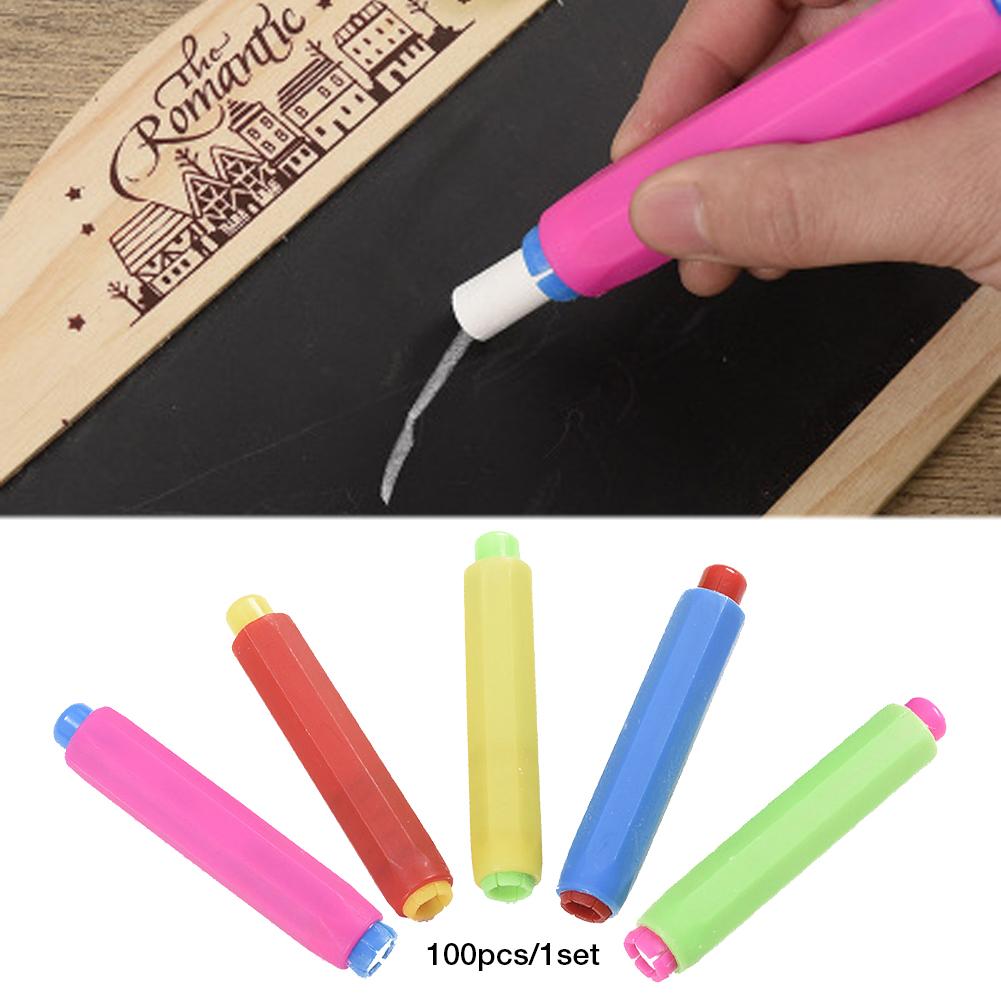 5 Color Chalk Holder Plastic Writing Adjustable Chalk Extender Chalk