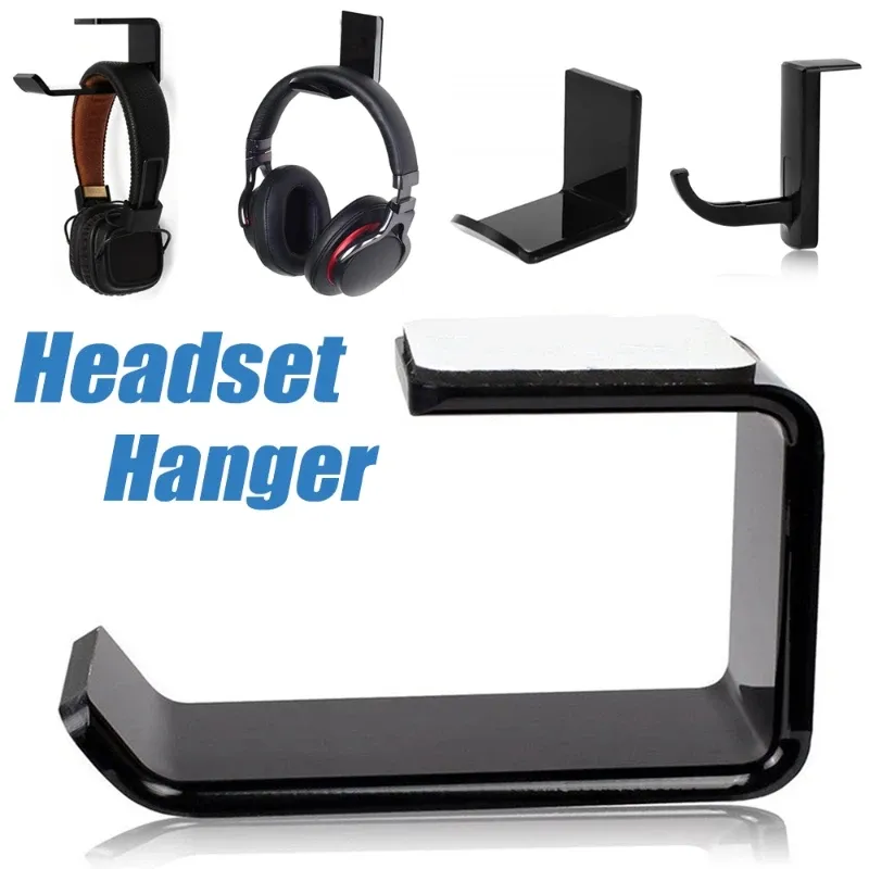 Soporte para auriculares, colgador de auriculares montado autoadhesivo, pantalla de Monitor de PC, gancho para auriculares, accesorios para auriculares