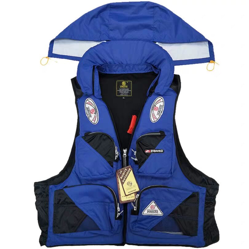 Large Buoyancy Fly Fishing Vest Pack for Men/Women with Pockets Photography Outdoor Multi-function Portable Life Jacket