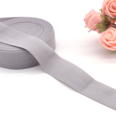 3/4 ''(20mm) matt kleur binding tape elastische lint singels trim kant effen hoofddeksels handgemaakte DIY decoratie ambachten: grey 004