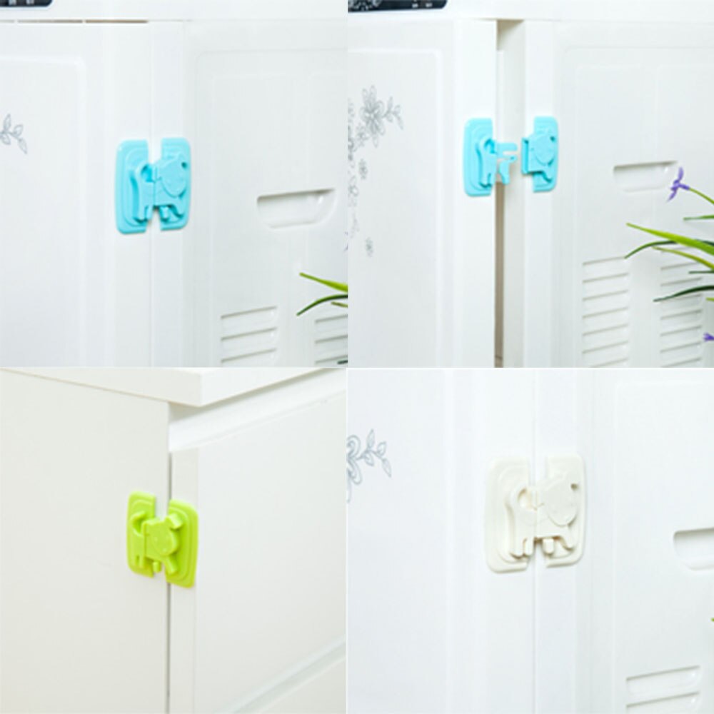 1 adet karikatür köpek plastik güvenli buzdolabı kilidi yapıştırıcı kendinden dolapları dolapları çekmece kilidi çocuk koruma