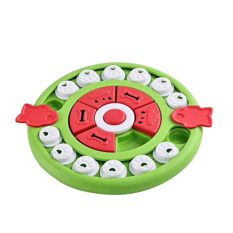 Jouets Puzzle pour chiens, mangeoire lente interactive, augmentation des chiots, distributeur de nourriture IQ, manger lentement, bol antidérapant, jeu d'entraînement pour animaux de compagnie, chat et chiens: Gris clair
