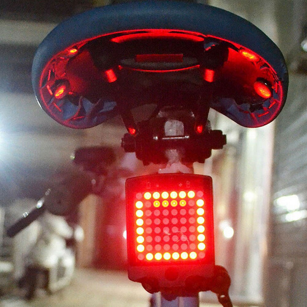 Fiets Achter Achterlicht Automatische Richting Indicator USB Oplaadbare Fietsen MTB Outdoor Bike Veiligheidswaarschuwing Richtingaanwijzers Licht