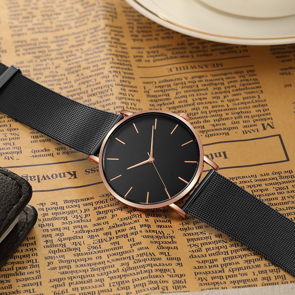 Relojes ultrafinos sencillos para mujer, reloj de pulsera,