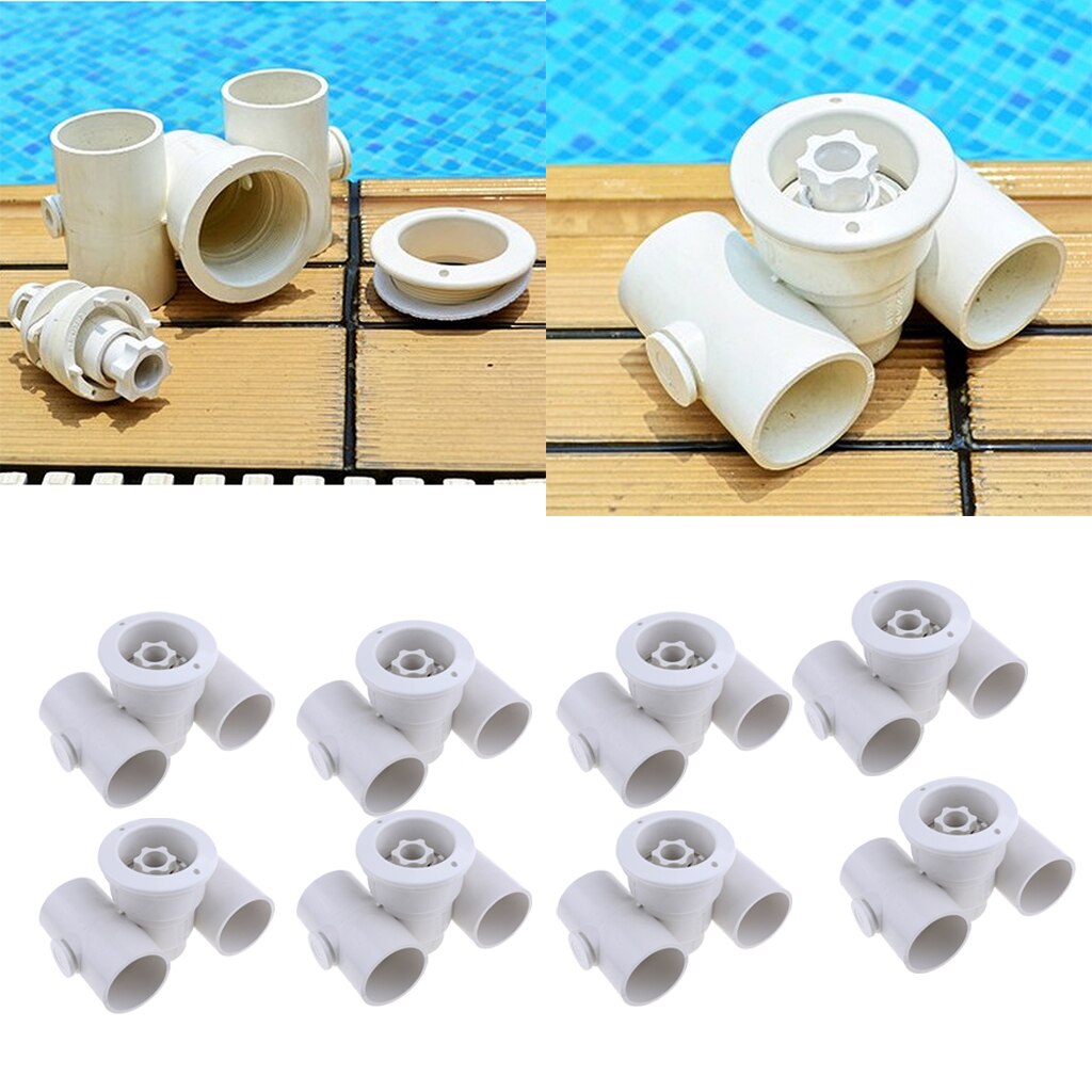 8 x Swimming Pool Massage Nozzle, High Temperature Resistant and Corrosion Resistant