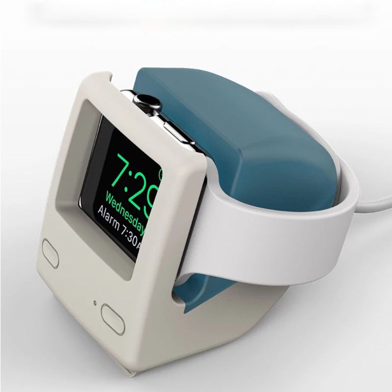 Voor Apple Horloge 2345 Generatie Siliconen Retro Opladen Stand Iwatch Smart Horloge S6 Universal Classic Computer Opladen Base