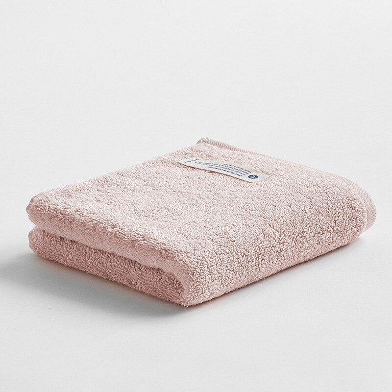 1 stuk 74*34cm rechthoekige effen bamboevezels zachte gezichtshanddoek katoenen haarhanddoeken badlaken toalla toallas mano: Roze