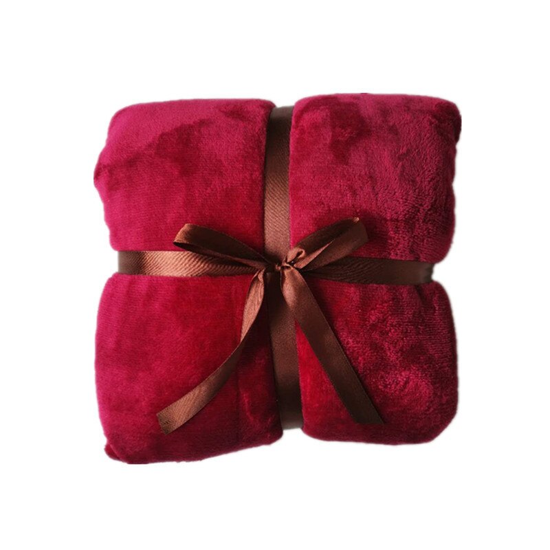 Winter Warm Tv Hooded Dekens Sofa Gezellige Coral Fleece Hoodie Deken Volwassenen Kids Badjas Gewogen Deken Met Mouwen Outwears: red