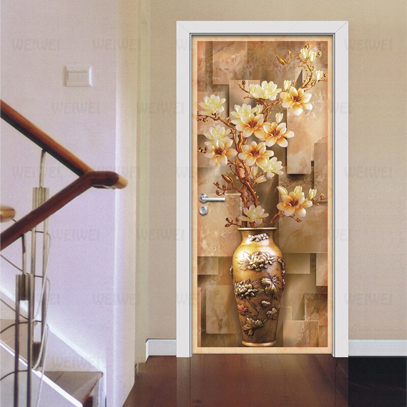 Sticker Autocollant Pour Porte | Alpage Trompe L'oeil