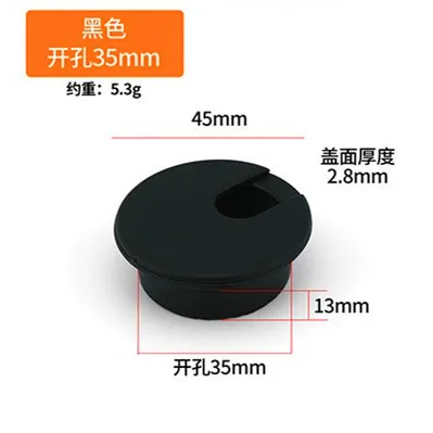 Dual Usb 50 53 60 80mm Wire Hole Cover Round Home Office Table Outlet Port Line Box Computer Desk Cord Grommet Cable Organizer