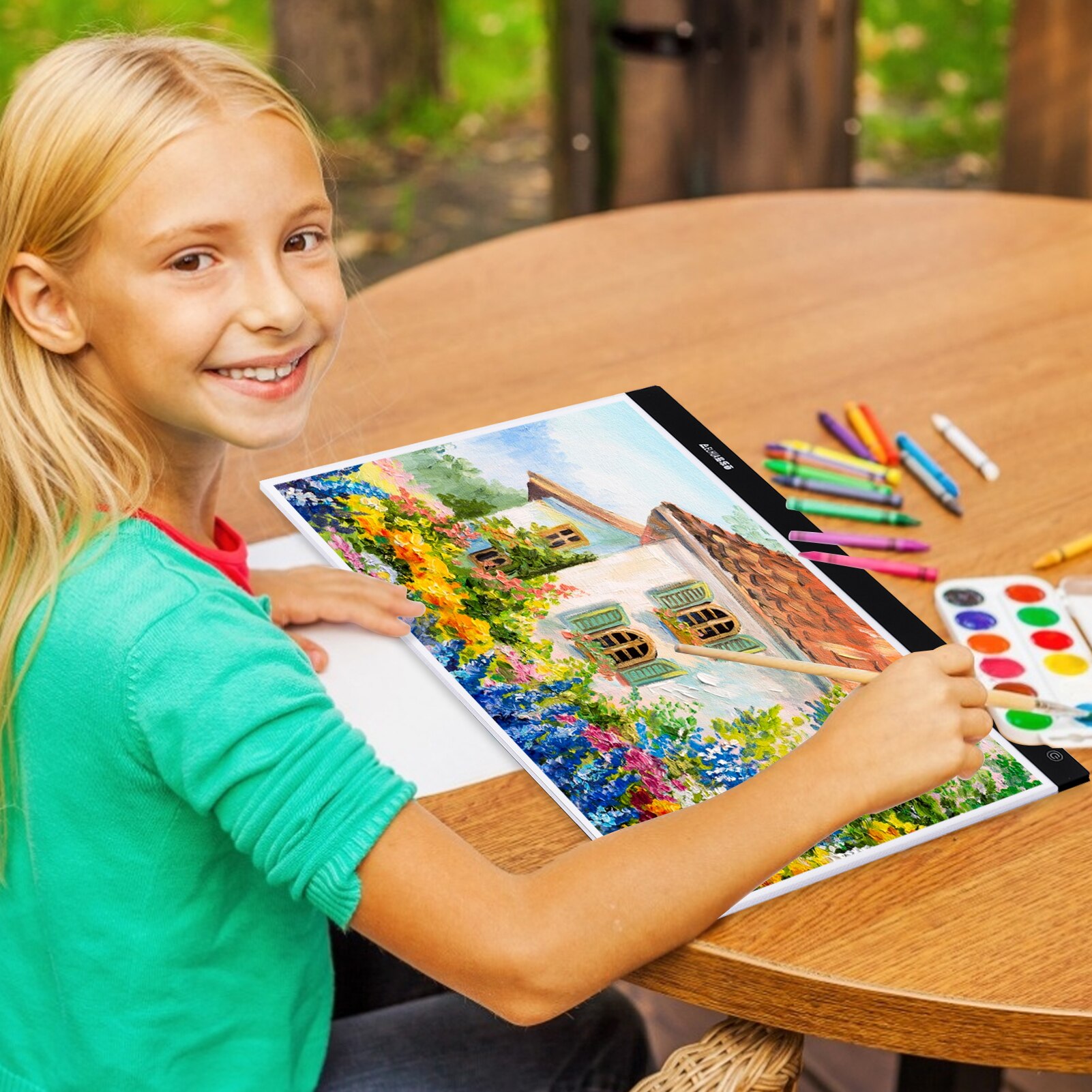 A2 Large LED Light Pad Box Painting Tracing Panel Copyboard Stepless Adjustable Brightness USB Copyboard for Cartoon Painting