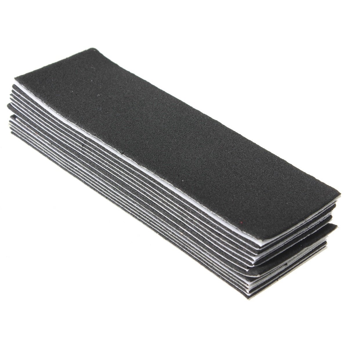 12Pcs 4.33X1.38Inch Zwarte Houten Toets Dek Ongesneden Tape Stickers Zwart Foam Grip Tape Stickers
