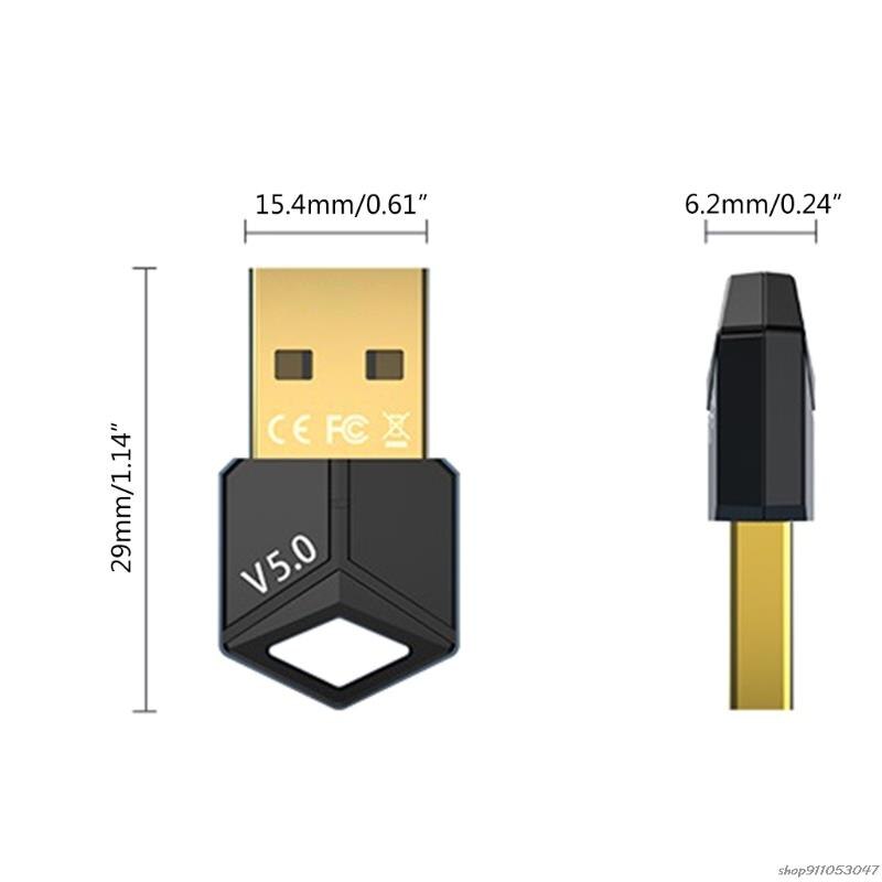 Bluetooth-compatible 5.0 Adapter USB Dongle Transmitter Receiver for PC Laptop Desktop Keyboard Mouse Headset Speaker