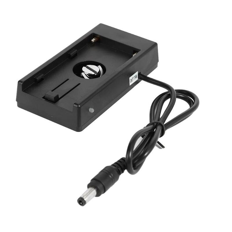 Camera Batterij Adapter Gesp Plaat W/7.4V DC5.5 2.1Mm Plug Voor Sony NP-F NP-F970, F960, f770, F750, F570, F550 Batterijen