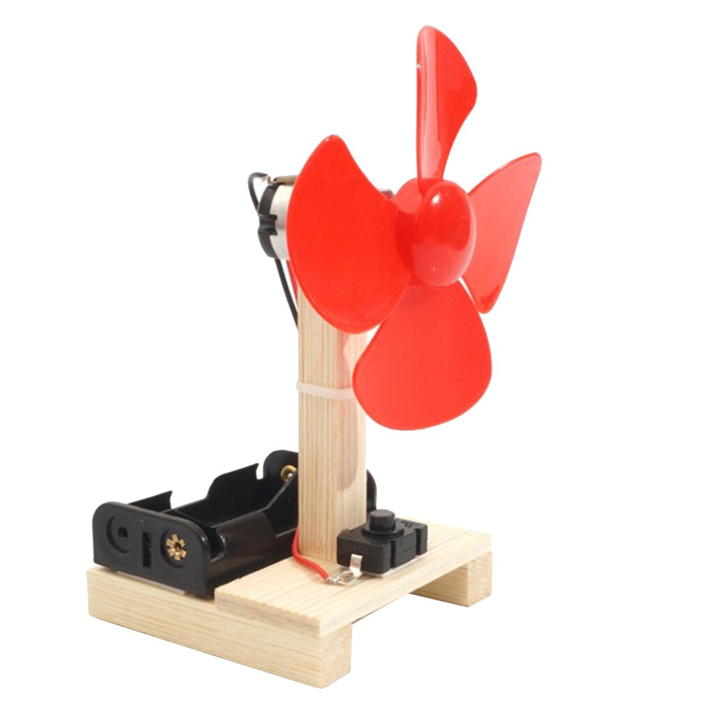 Kids Physics Teaching Toy Wind Generator Fan Model DC Generator Windmill, Powered On Rotating Motoring Shaft