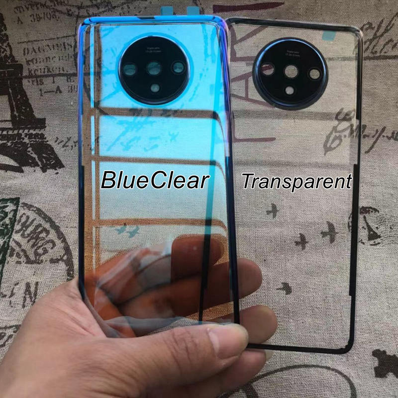 Clear Back Glass Cover Voor Oneplus 7 7T Pro Batterij Back Cover Rear Behuizing Deur Case Vervanging Voor Oneplus 7T Batterij Cover
