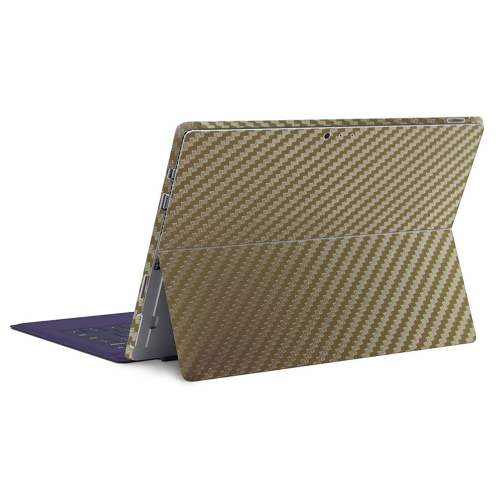 Carbon Fiber Skin Sticker Voor Surface Pro 3: Goud