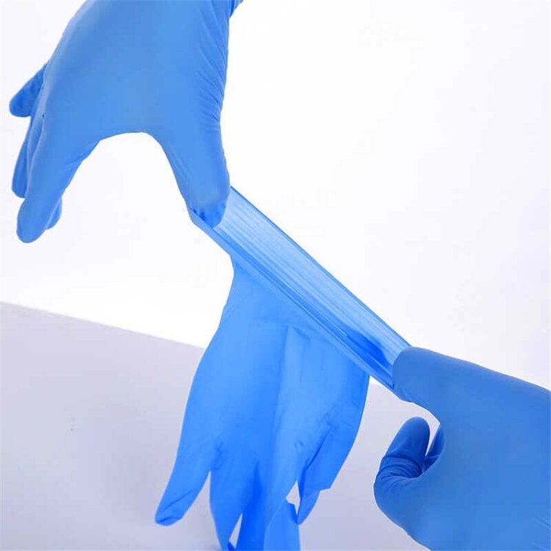 Nitril Handschoenen Перчатки Нетриловые Wegwerp Veiligheid Werkhandschoenen Food Grade Waterdichte Allergie Gratis Monteur Nitril Handschoenen
