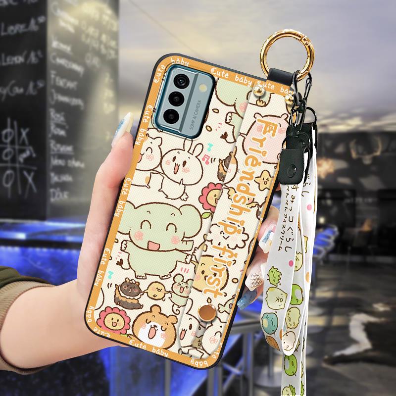 Waterproof cell phone case Phone Case For Nokia G22 Wristband cell phone sleeve Phone Holder phone protector protective: Gold