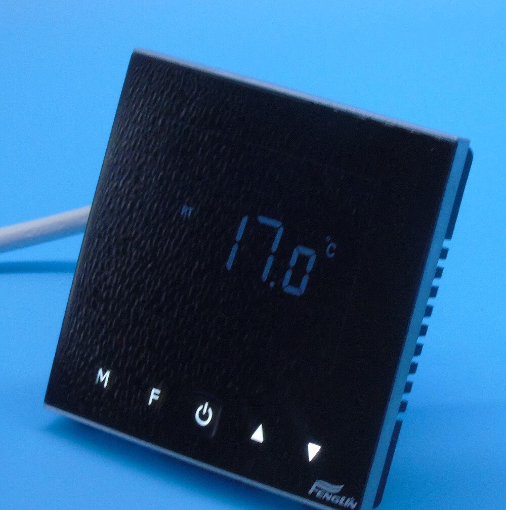 Podwójny czujnik ogrzewanie podłogowe przycisk dotykowy termostat z normą IEC certyfikacji