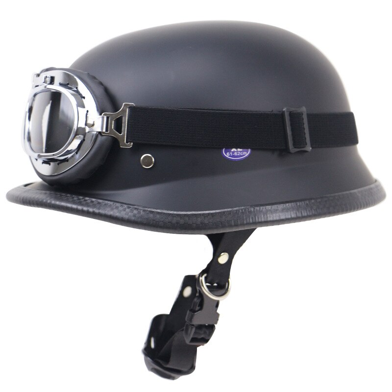 Cool tysk kask vintage half face motorcykel hjelm cafe racer scooter cruiser capacete dot godkendt abs half cascos para moto