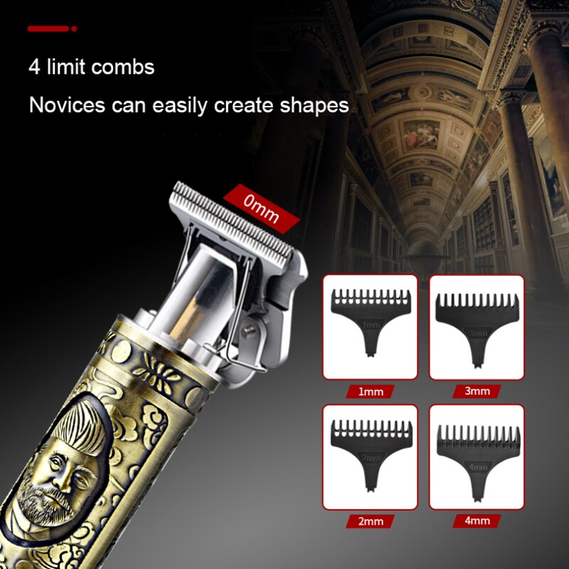 Tondeuse hommes professionnels tondeuse 0mm coupe tête à baldaquin barbe rasage précision finition coupe cheveux Machine adulte enfant