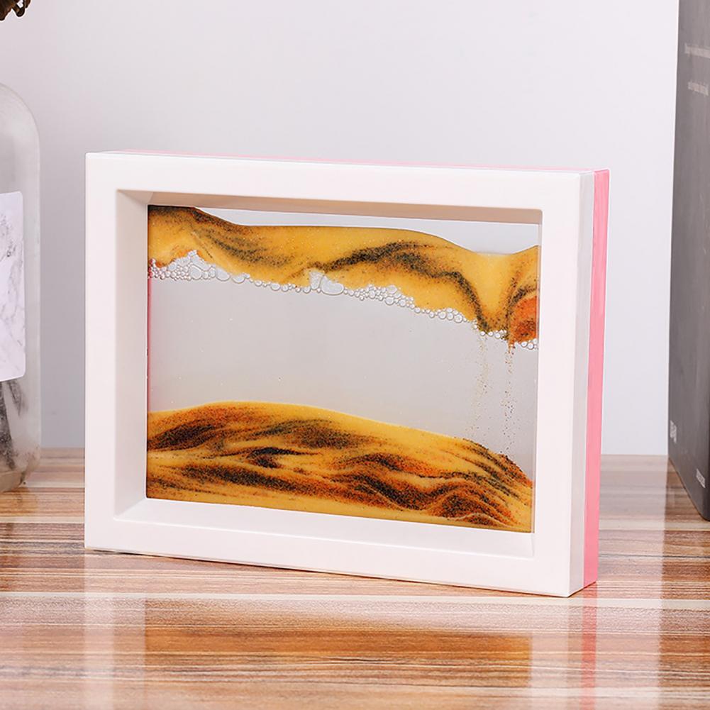 3D Flowing Sand Picture Glass Moving Sand Art Picture	Mountain Pattern Dynamic Sand Picture Home Decor Hourglasses песочные часы