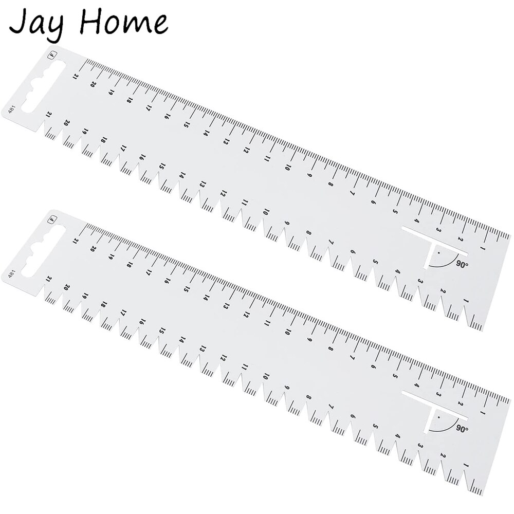 2/1Pcs Quilting Ruler DIY Sewing Patchwork Ruler Plastic Thickness Ruler Measure Gauge for Sewing Clothing Quilter Gauge Tools