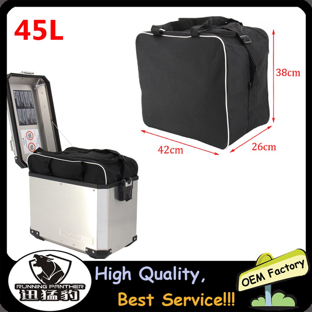 Motorcykel bagage tasker til bmw  r1200gs adv sort inderposer  r 1200 gs eventyr vandkølet: 45l sidetasker