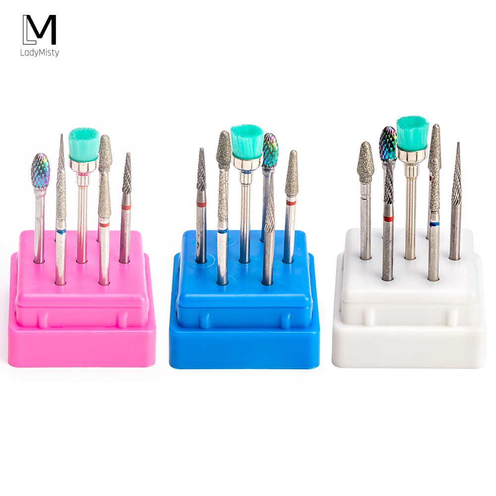 LadyMisty Nail Boor Opbergdoos Nagelvijlen Stand Display Container Frees Case Container Manicure Gereedschap