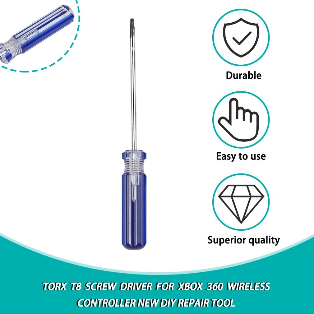 Screw Driver Torx T-8 Tamperproof Screwdriver T8 Security Driver Anti-slip Handy DIY Repair Tools For Xbox