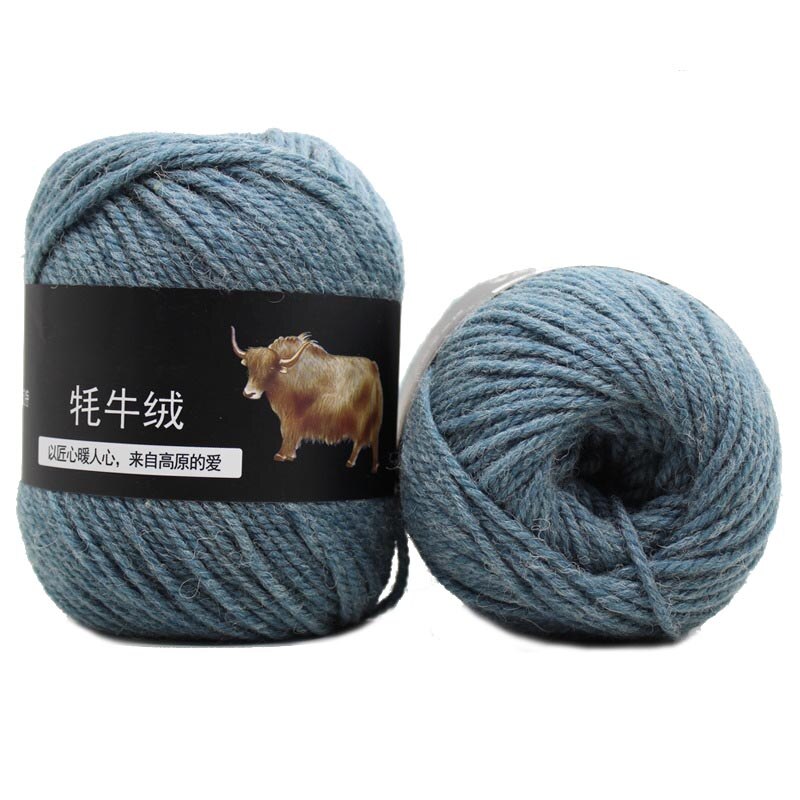 100g virkat garn multicolor handstickning tillbehör mångsidig mjuk tröja mössa halsduk linje färgad längd 300m: Mörk cyan