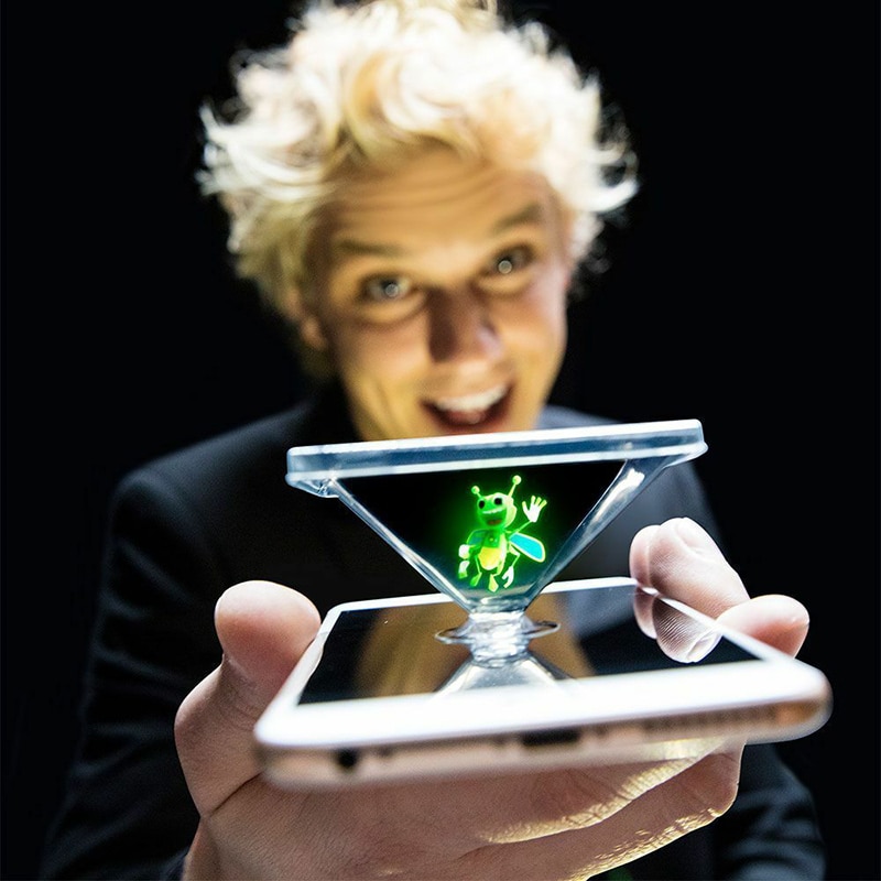 Light Burst Honeybee Magic Lantern Toy Magic Finger Prop Lamp 3D Hologram Projection Toy Party Performance For Beginner