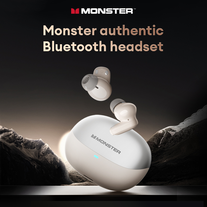 Oryginalny Monster Airmars XKT28 Bluetooth V5.3 słuchawki bezprzewodowe słuchawki douszne z redukcją szumów podwójny tryb zestawu słuchawkowego słuchawki z dźwiękiem HIFI