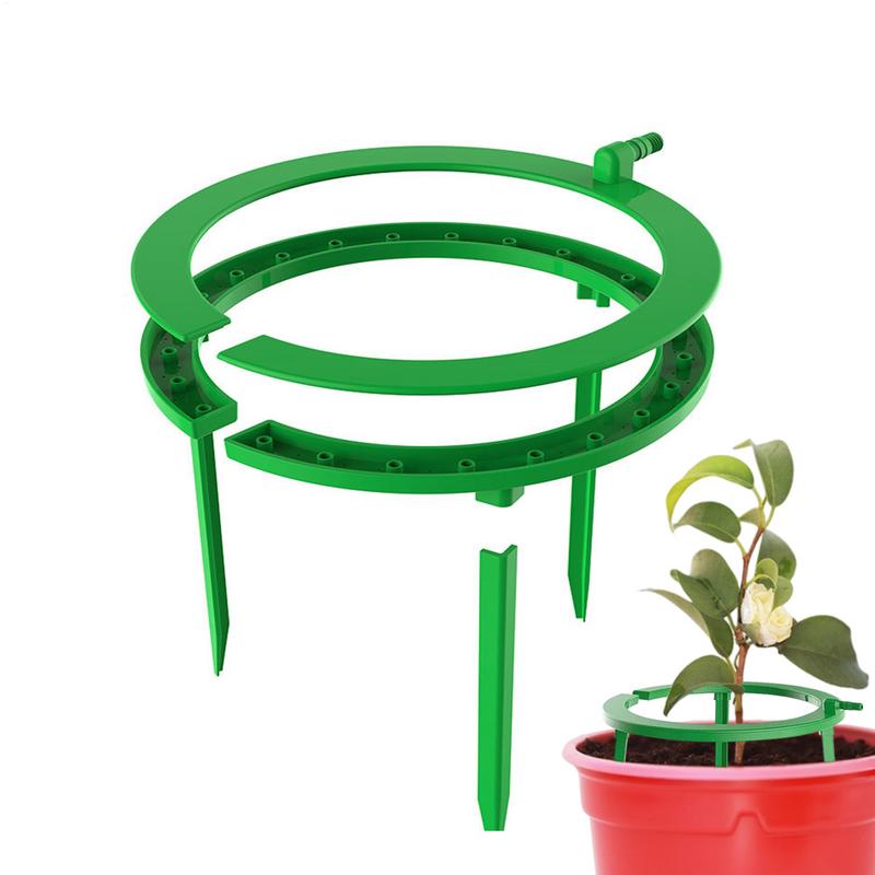 Anneau d'eau hydro halo, 3 jambes, plantation intérieure, culture sans sol, anneau d'irrigation goutte-à-goutte uniforme pour arroser des plantes