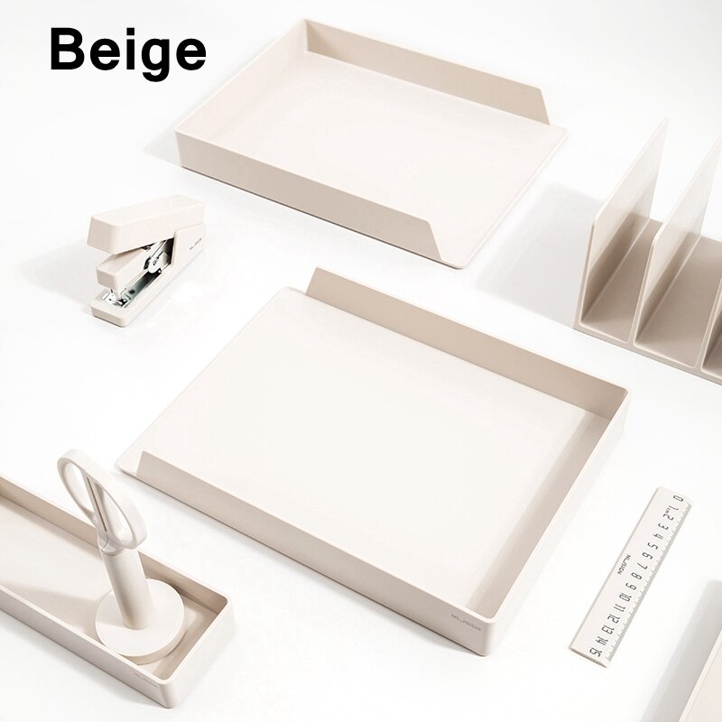 Deli NS021 Desk organizer set File Cabinet documents box Multi-storey desktop office stationery collection set
