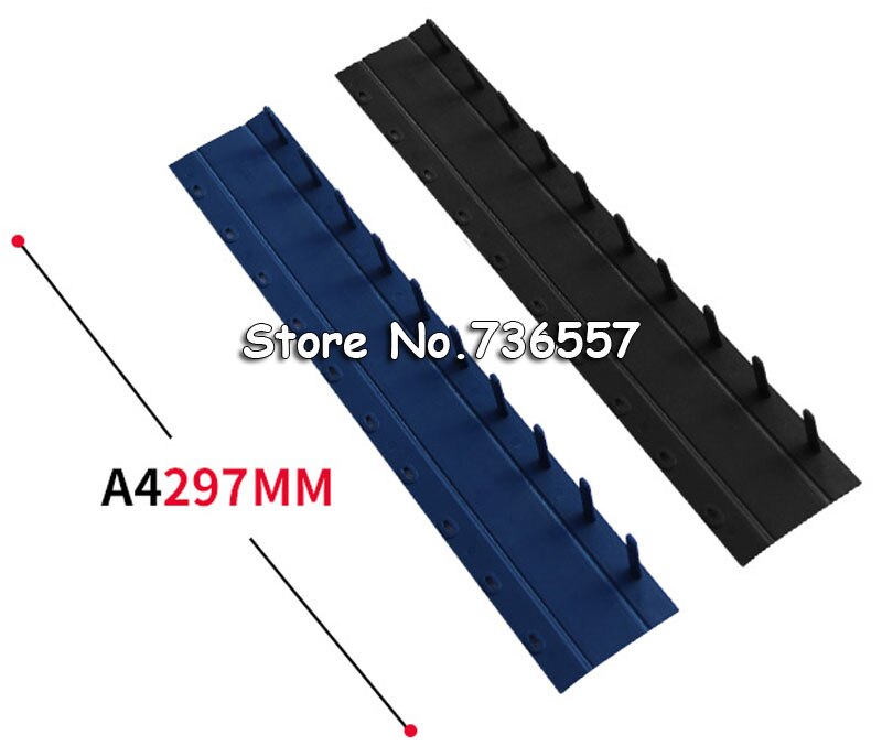 100 stk 3mm 5mm 10mm 15mm 17.5mm 20mm 10 huller pvc indbindingsstrimler kam bindemaskine bindemiddel leverandører  a4 plastbindere kontor