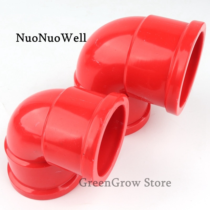 10pcs Thickened Red PVC Elbow Joint Aquarium Tank UPVC Connector Garden Irrigation Water Pipe Connectors Socket Tube Joints