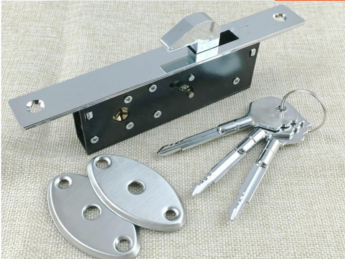 Thuis gate schuifdeur enkele haak lock rvs aluminium deurslot hardware