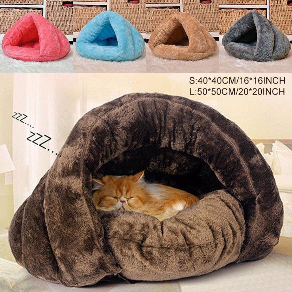 Sac de couchage pour animal domestique, nid doux et , pour chiens et chats, niche, maison, tapis de couchage, S L, 5 couleurs, hiver, et confortable,