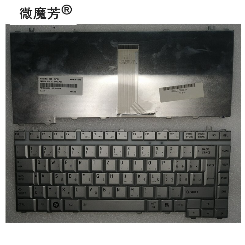 Sv/Hg Laptop Toetsenbord Voor Toshiba L300 L310 A300 A2200 A300 M300 M200 L510 Toetsenbord Zilver