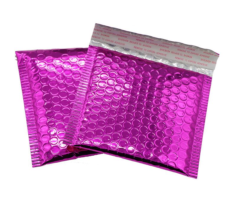 50 Pcs Verpakking Bubble Mailers Zwart Papier Gevoerde Enveloppen Bag Bubble Mailing Envelop Tas 15*13 Cm + 4 Cm: purple