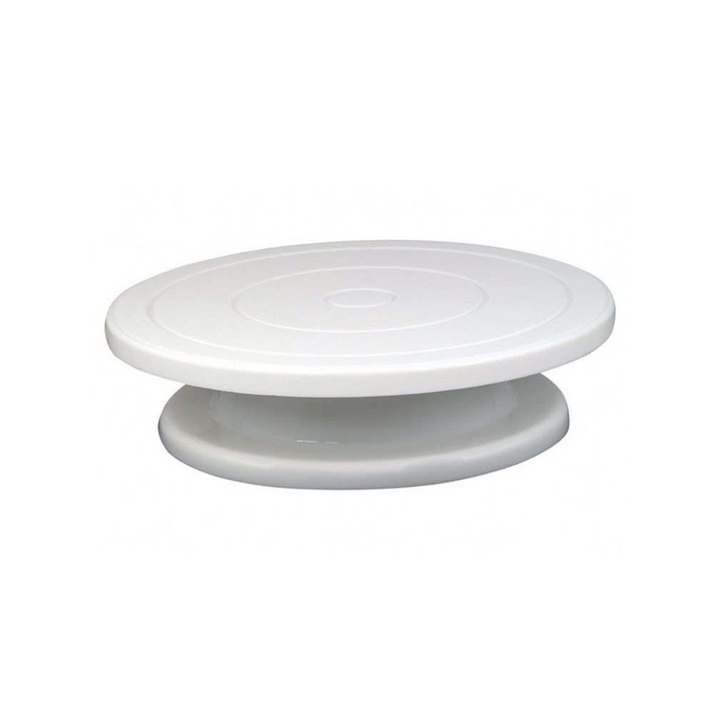 28cm antislip Plastic Taart Draaitafel Roterende Taart Roterende Tafel Ronde Keuken Bakken Tools