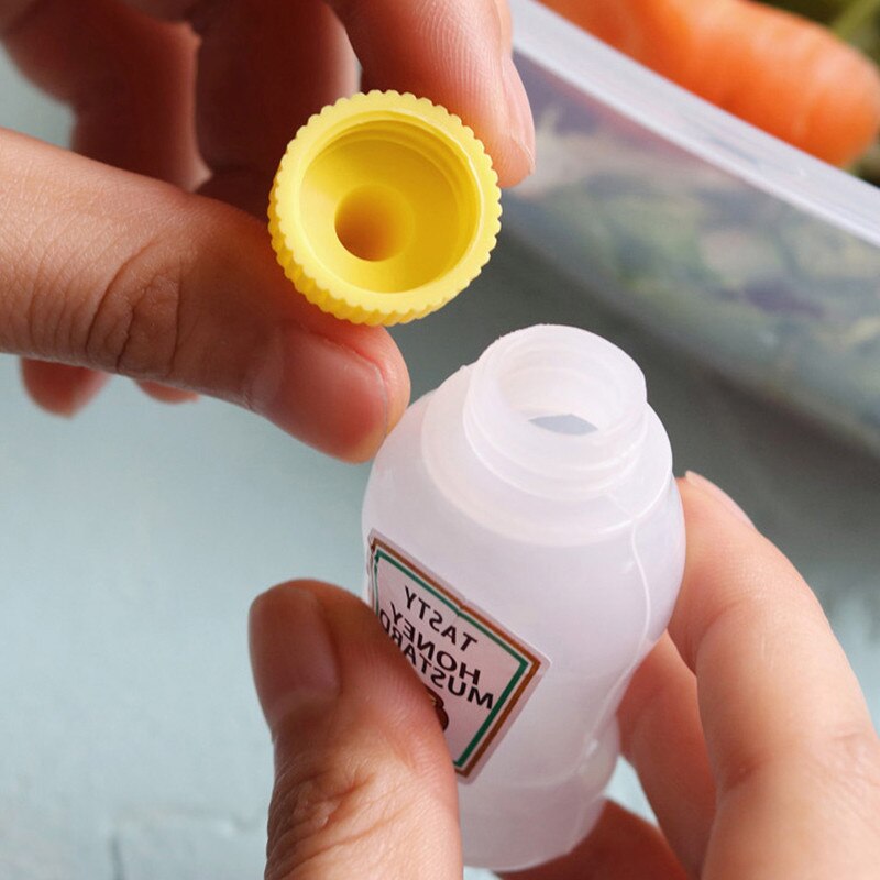 2 stk /3 stk 25ml beholder salatdressing beholder matboks mini ketchup flaske bærbar saus beholder bento boks