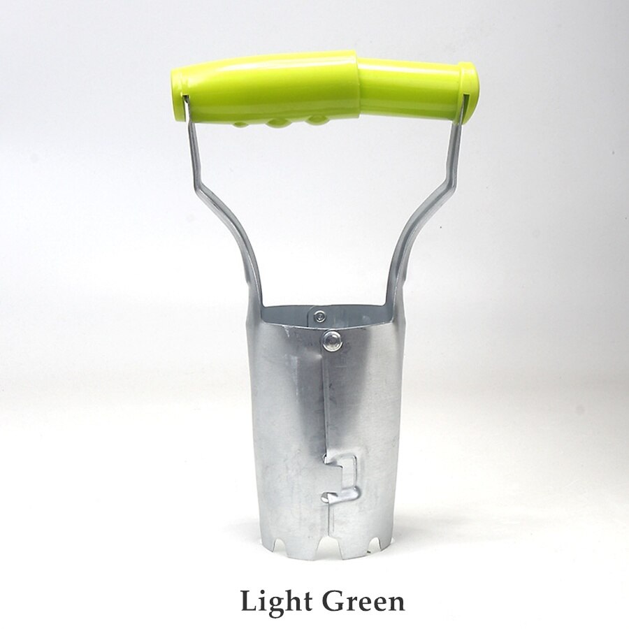 Garden Hand Bulb Planter Tool with Depth Mark Automatic Transplanter Soil Release Planting Tool for Digging Refilling Hole Seed: Light Green