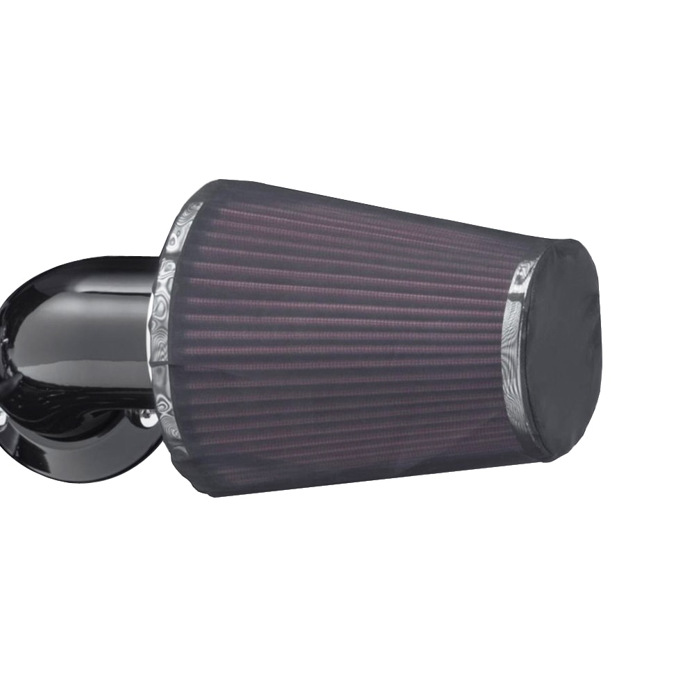 Motorcykel luftfilter kraftig udluftning regnsok sort beskyttelsesdæksel til harley luftrensersæt  xl 1200 touring softail dyna