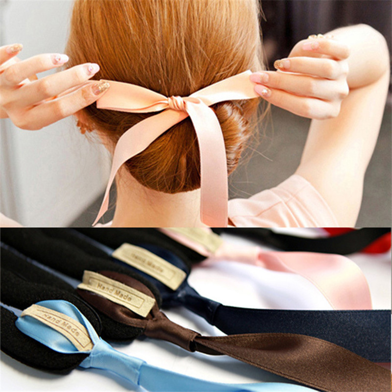1Pcs Haar Krullen Haar Apparaat Broodje Hoofd Band Haar Maker Haar Maken Tool Lint Strik Broodje Maker Mode Vrouwen haar Accessoires
