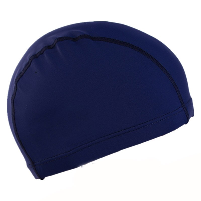 Summer Swimming Caps Fast Dry Non-slip Highly Elastic Adult Children Swimming Caps 7 Colors: dark blue